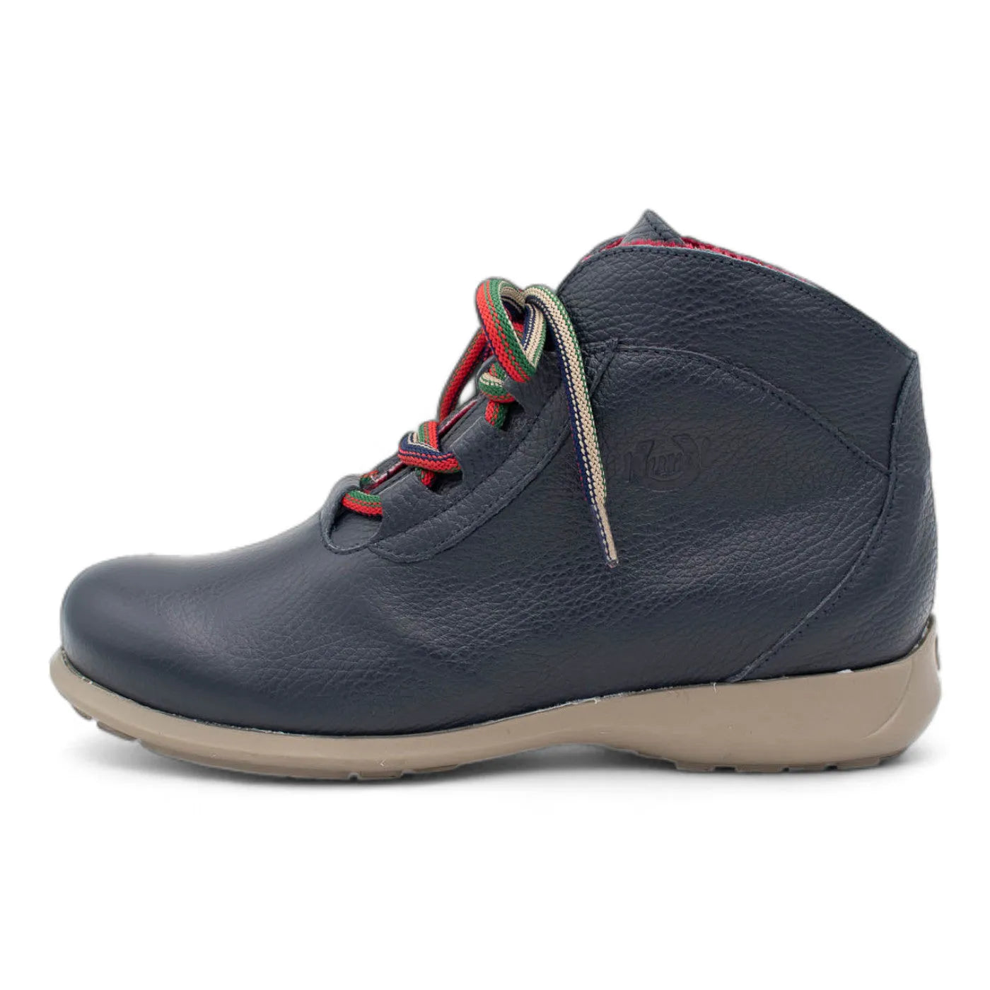 Jose Saenz Navy Leather Rural Ankle Boots with Eucalyptus Lining - Leavys Shoes