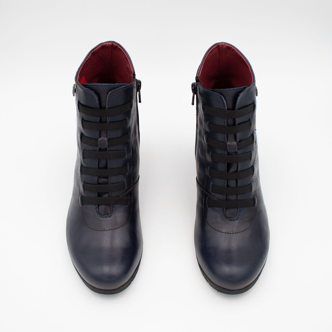 Navy leather cheap boots uk