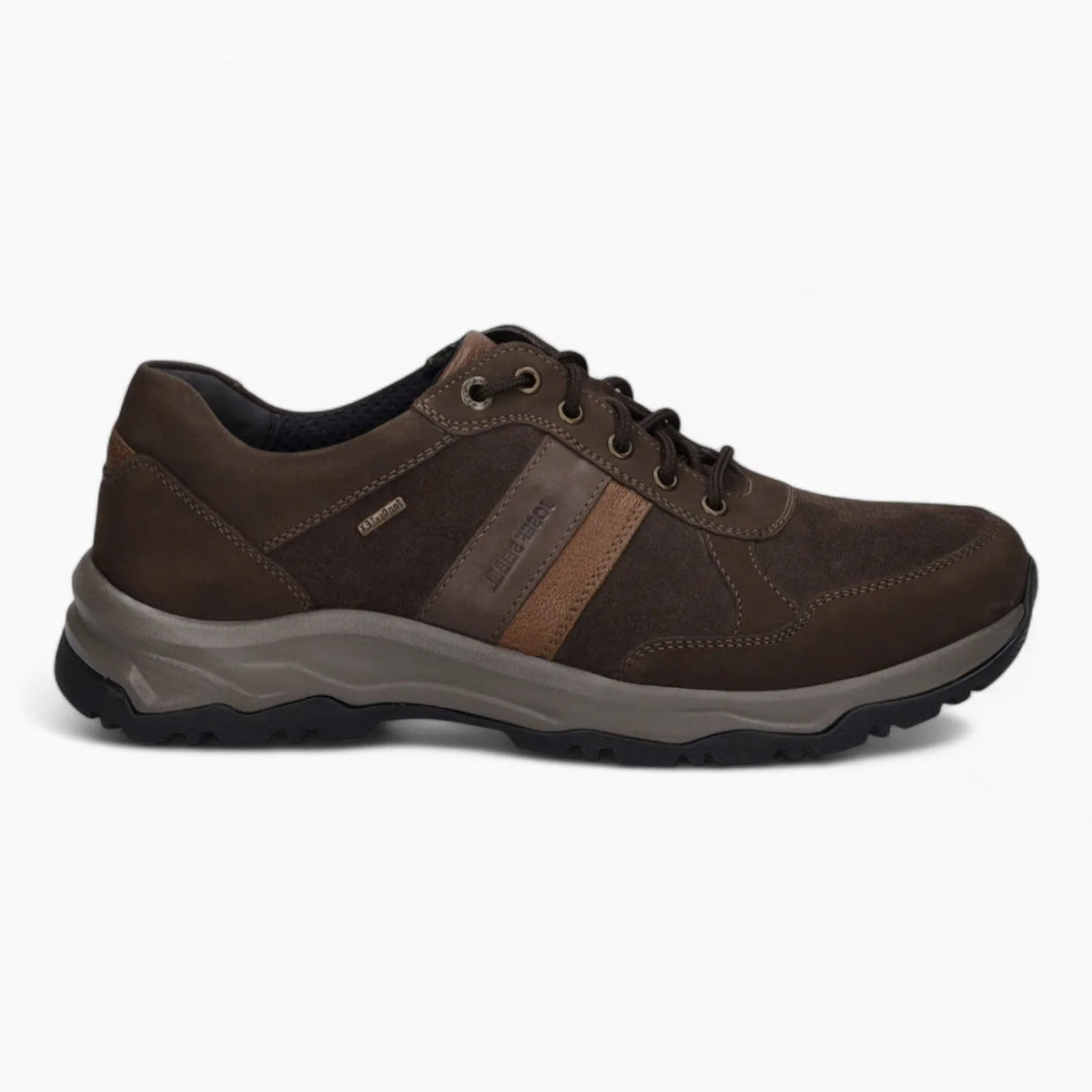 Men&#39;s Brown Leather Trainers by Josef Seibel – Leroy Wide Fit &amp; Waterproof - Leavys Shoes