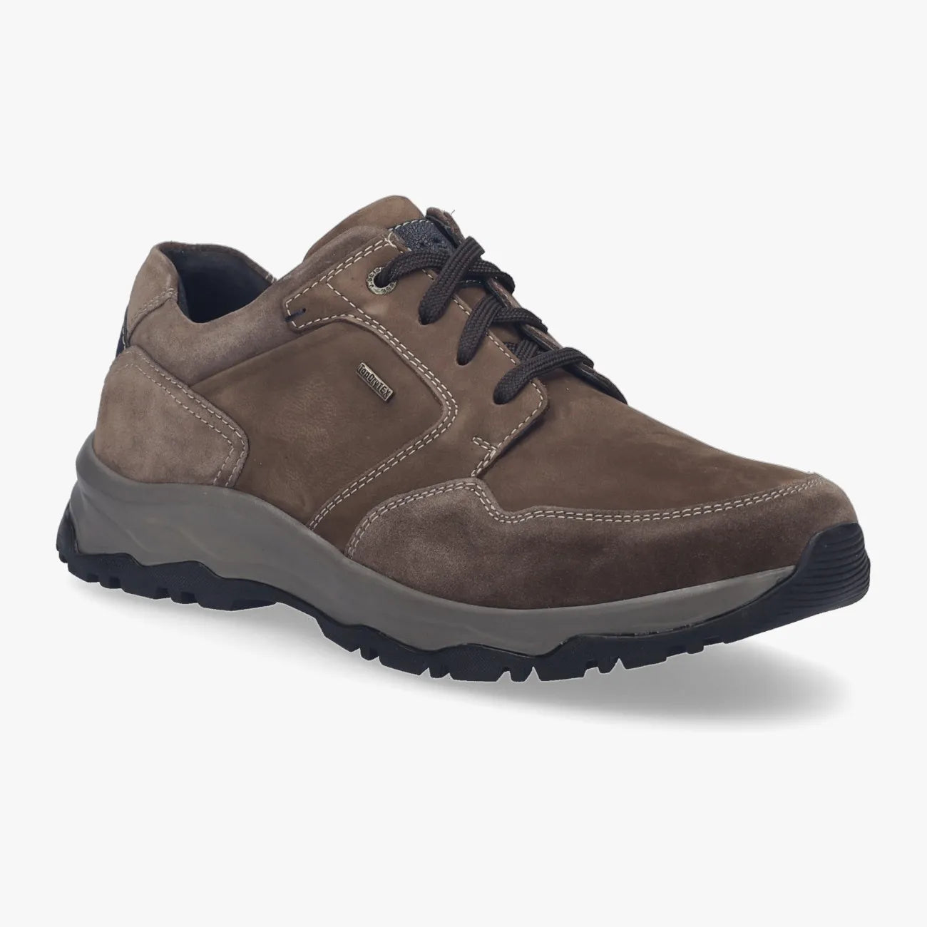 Josef Seibel Brown Waterproof Men’s Leather Trainer – Grippy PU/TR Sole (Leroy 58) - Leavys Shoes
