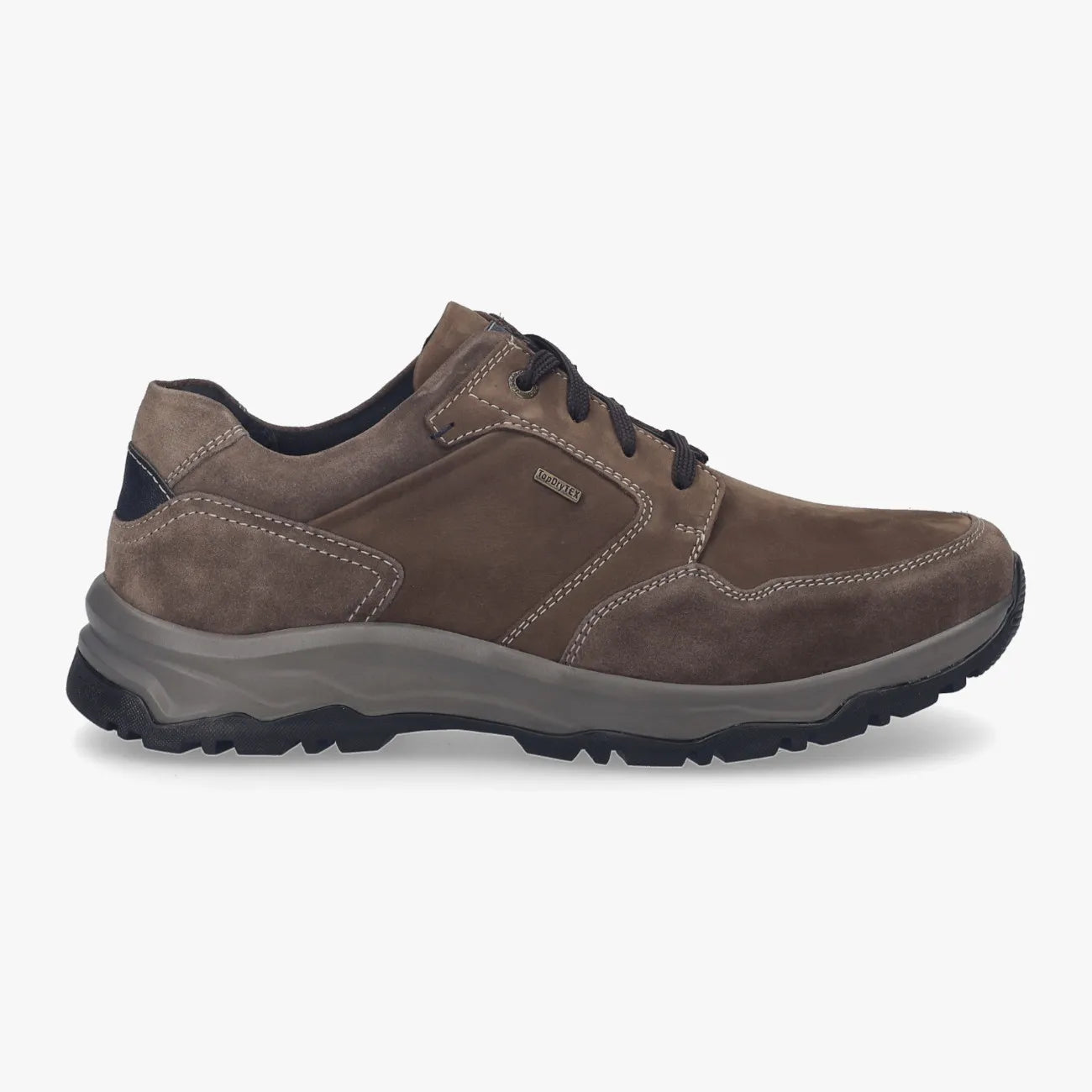 Josef Seibel Brown Waterproof Men’s Leather Trainer – Grippy PU/TR Sole (Leroy 58) - Leavys Shoes
