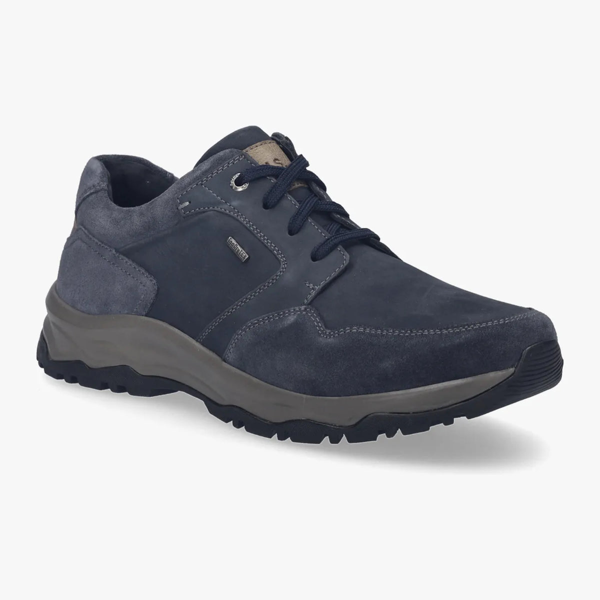 Josef Seibel Indigo Waterproof Men’s Leather Trainer – Grippy PU/TR Sole (Leroy 58) - Leavys Shoes