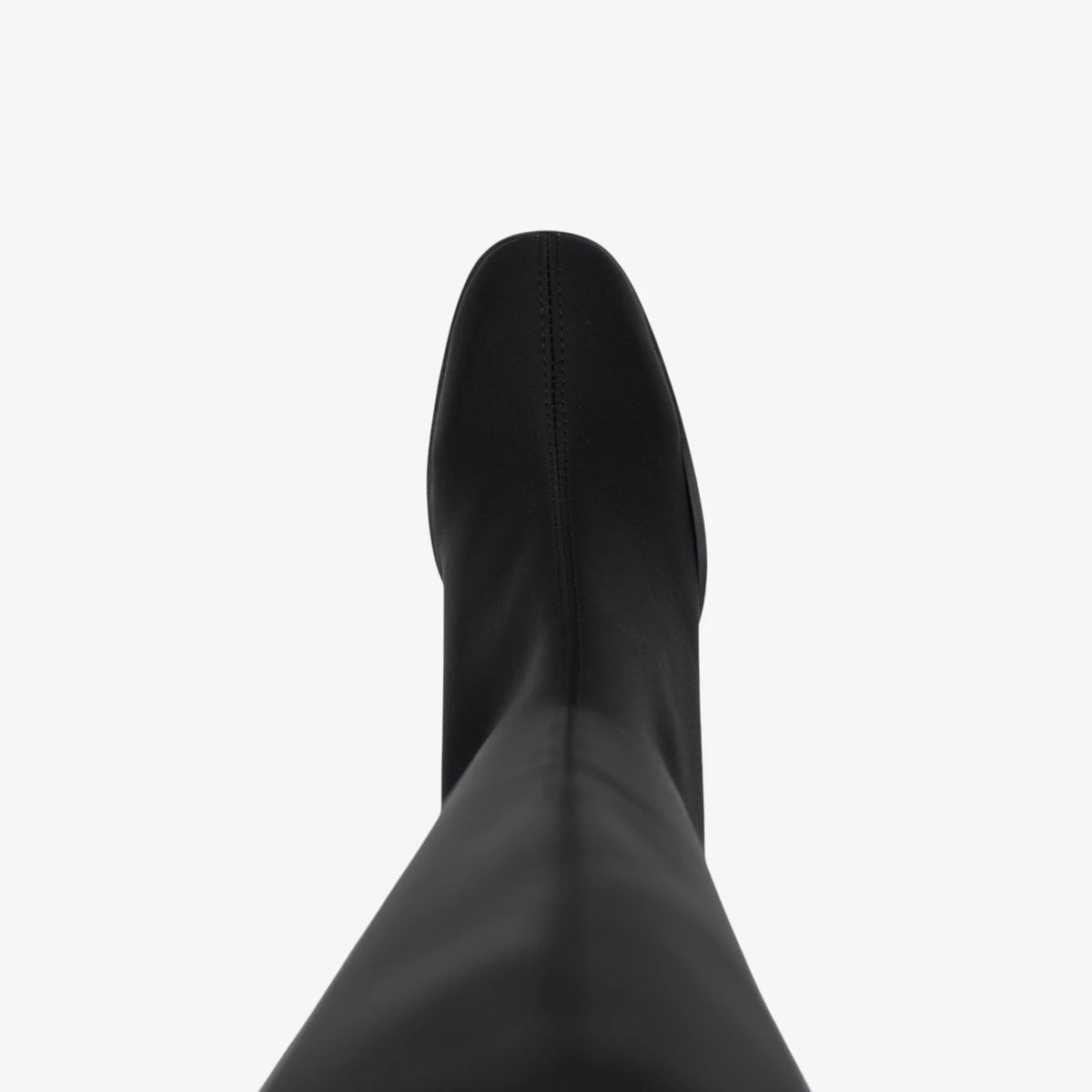 Miss Elastic Black Lycra Stretch Knee-High Boots