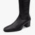 Miss Elastic Malori Knee-High Sock Boots – Black