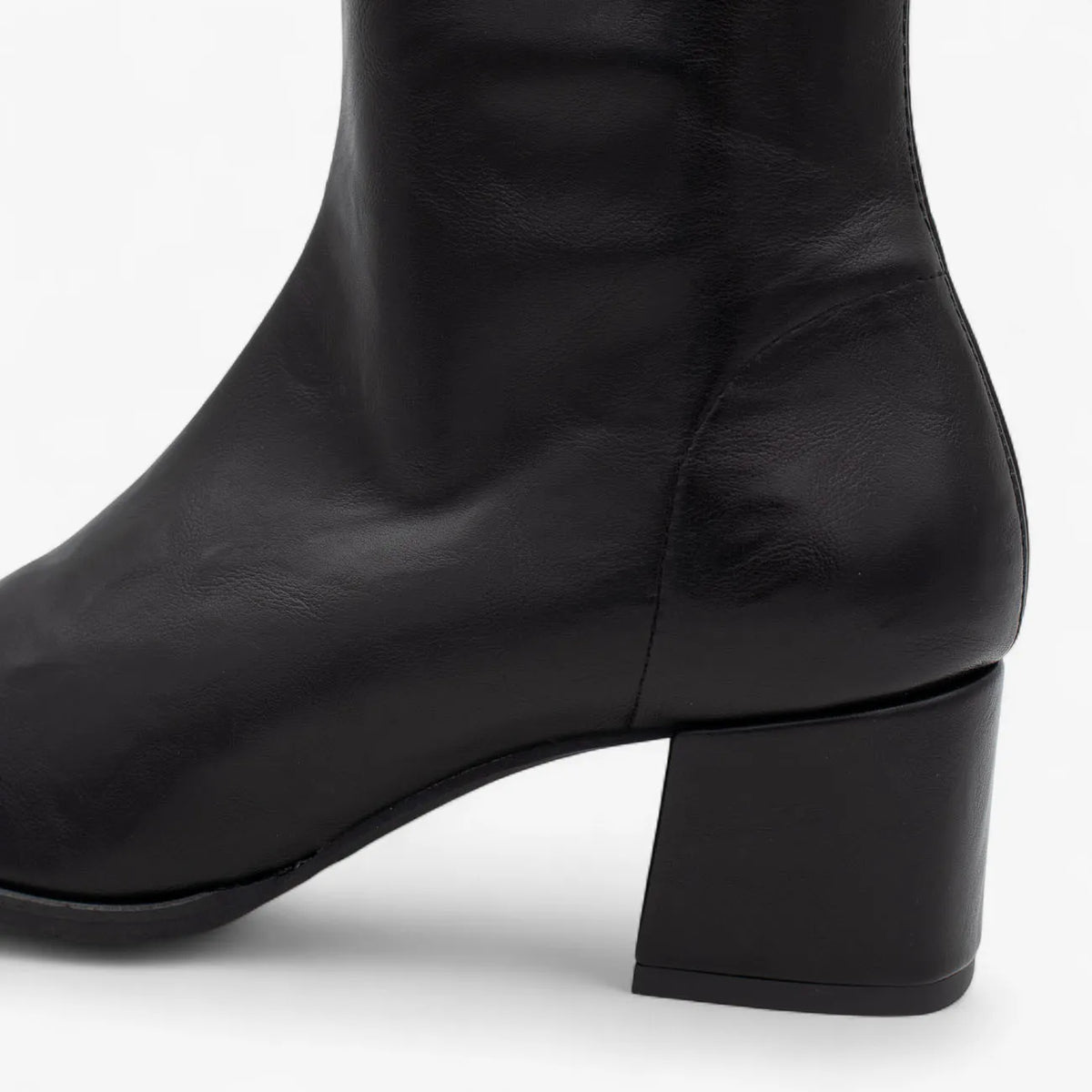 Miss Elastic Malori Knee-High Sock Boots – Black