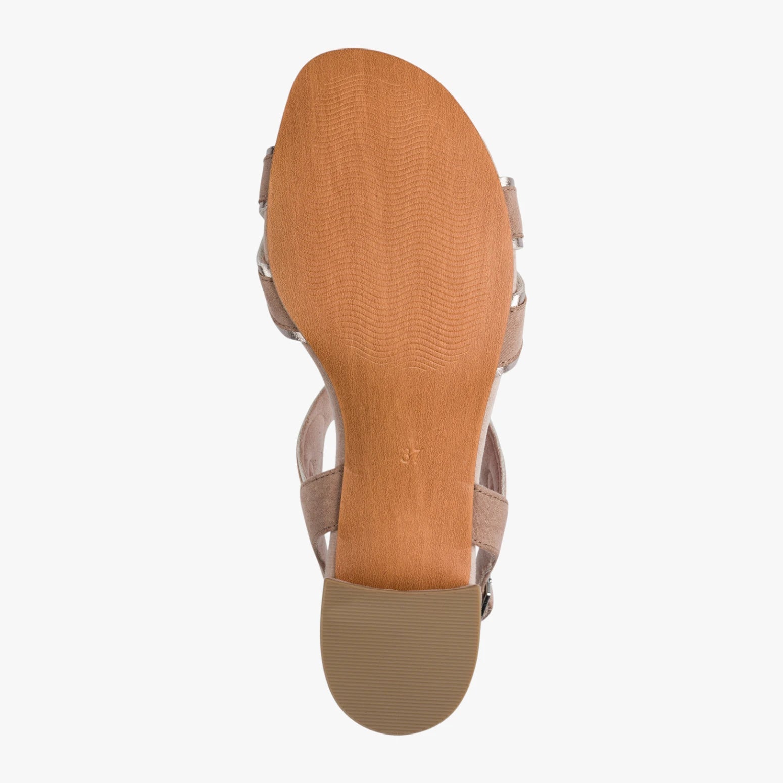 MARCO TOZZI Nude Sandal (Block Heel) – 2-28282-46 478