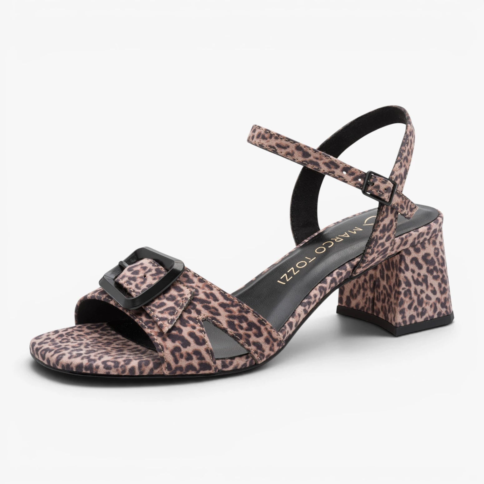 Marco Tozzi Leopard Brown Sandal (Block Heel) – 2-28387-44 973