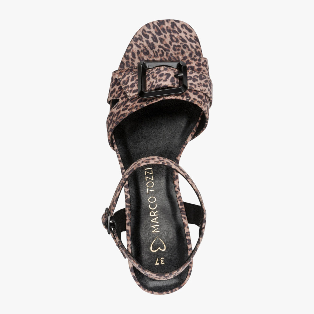 Marco Tozzi Leopard Brown Sandal (Block Heel) – 2-28387-44 973