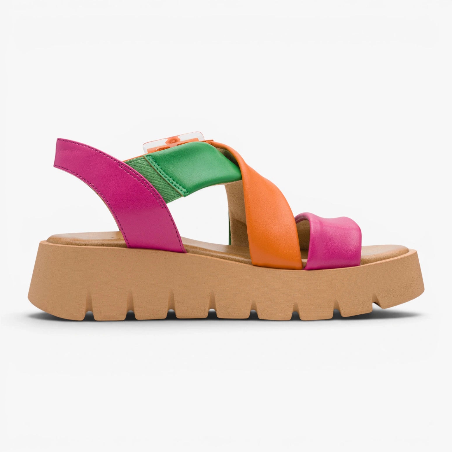 Marco Tozzi Pink Multi Sandal (Platform Sole) – 2-28525-46 514