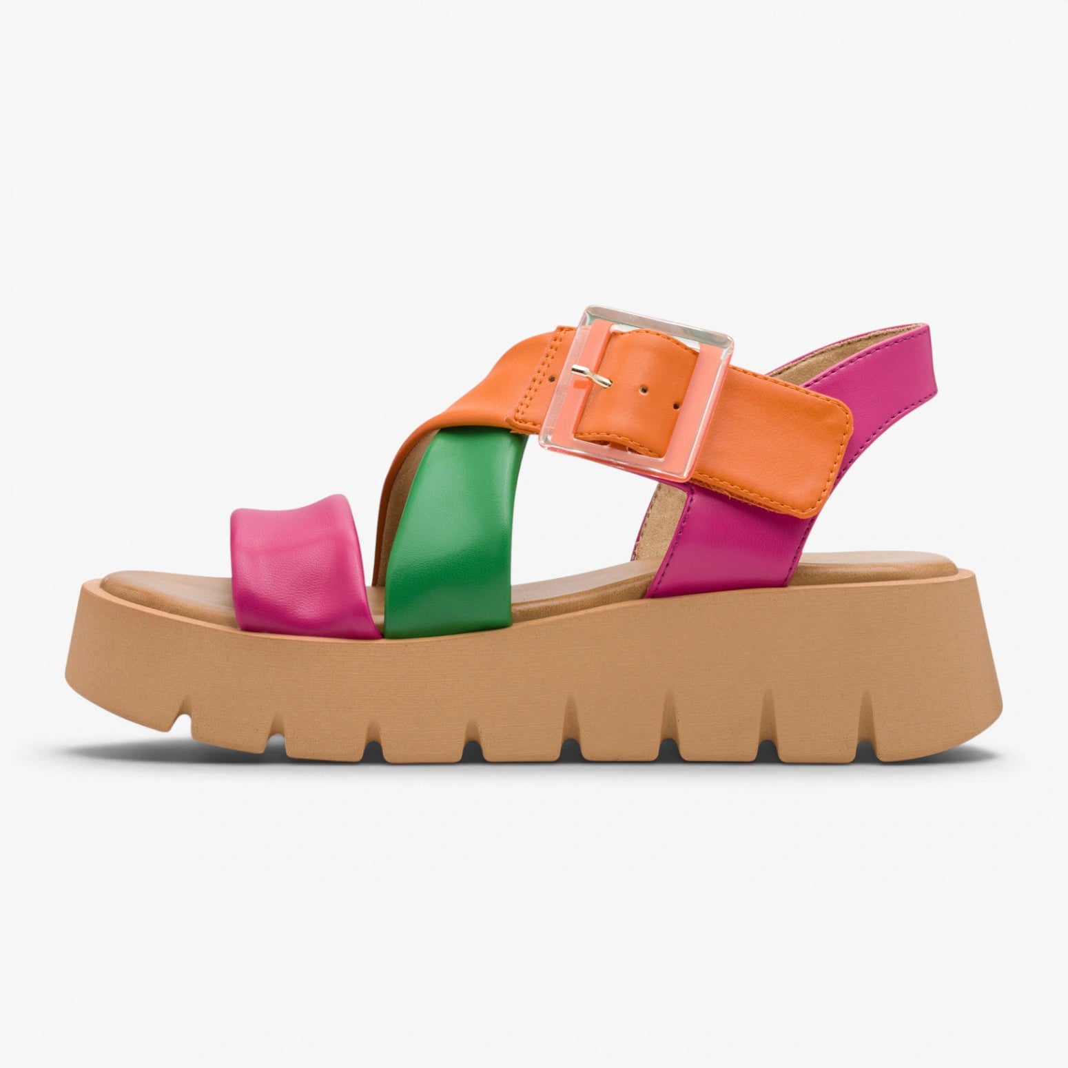 Marco Tozzi Pink Multi Sandal (Platform Sole) – 2-28525-46 514