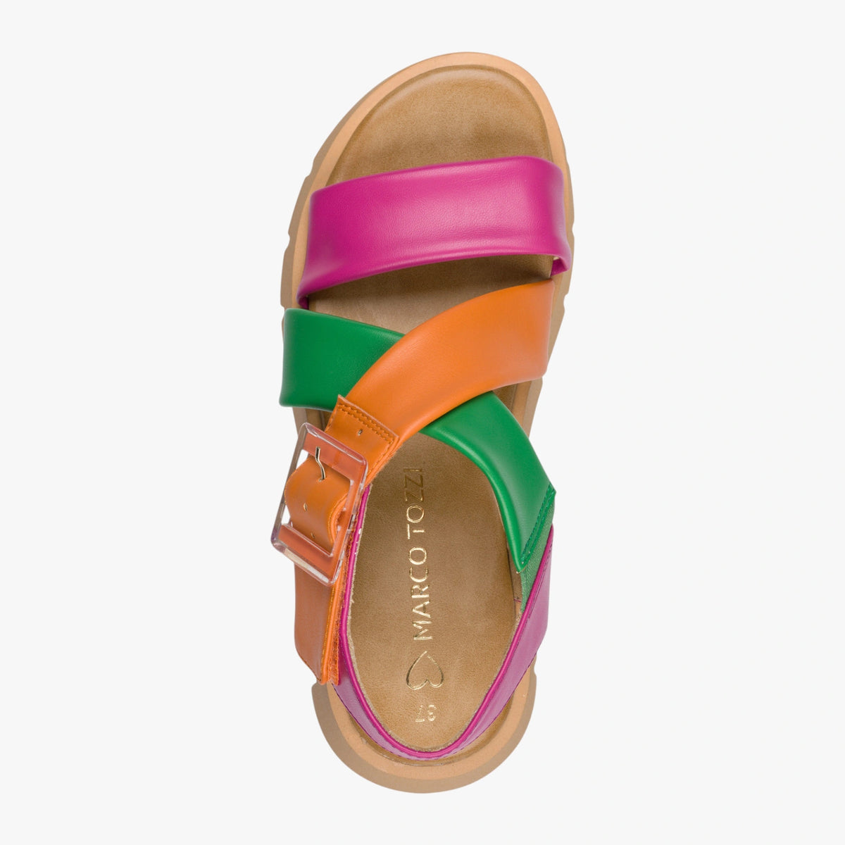 Marco Tozzi Pink Multi Sandal (Platform Sole) – 2-28525-46 514