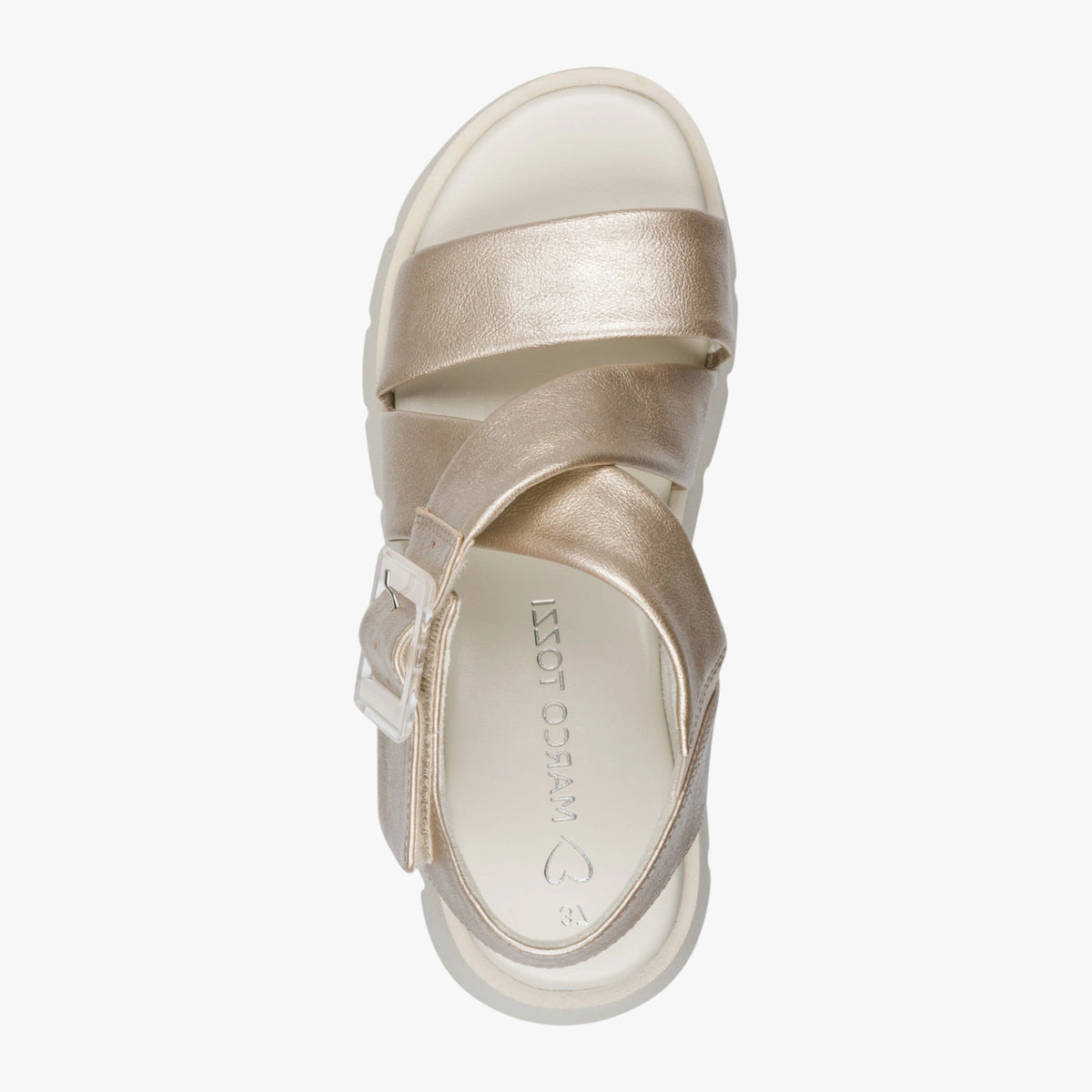 Marco Tozzi Champagne Metallic Sandal – 2-28525-46 957