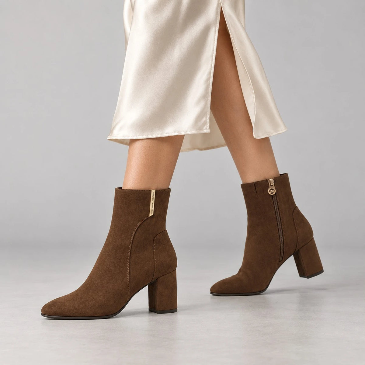 Marco Tozzi by GMK Chocolate Brown Heeled Ankle Boots