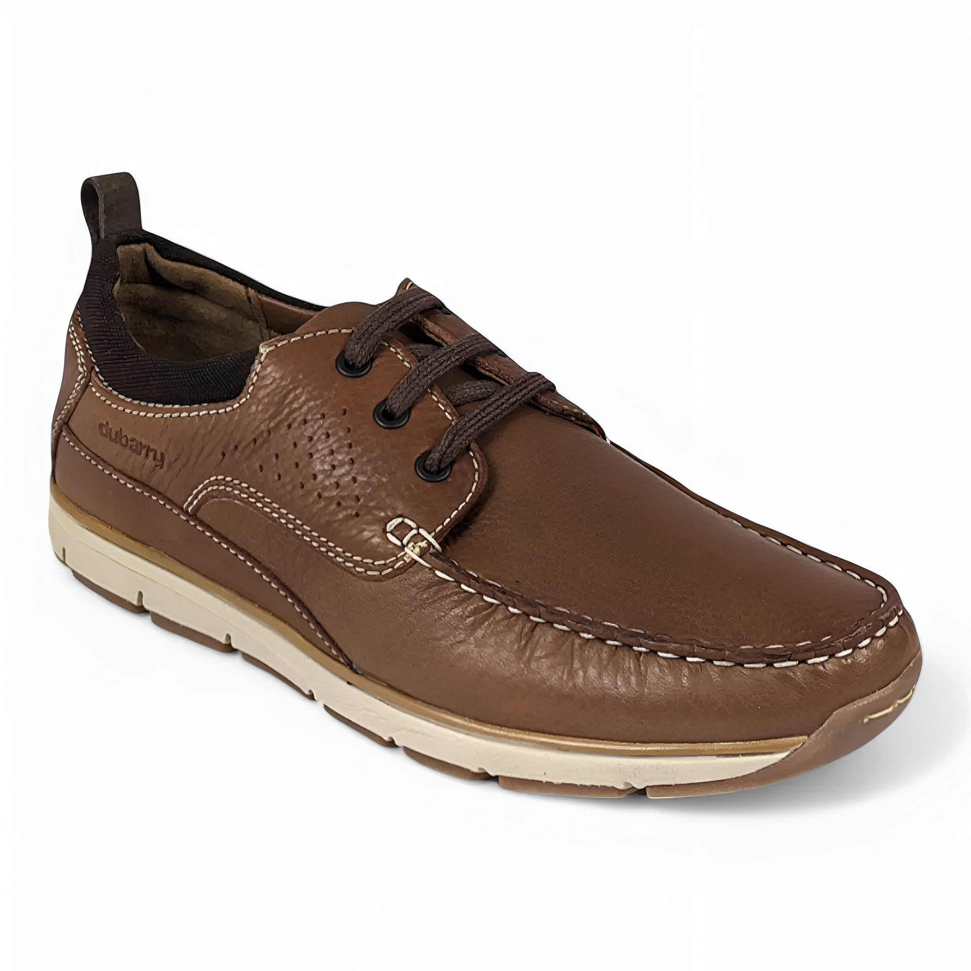 Brown Casual Shoes with Dark Brown Laces - Dubarry Matthew - Leavys Shoes