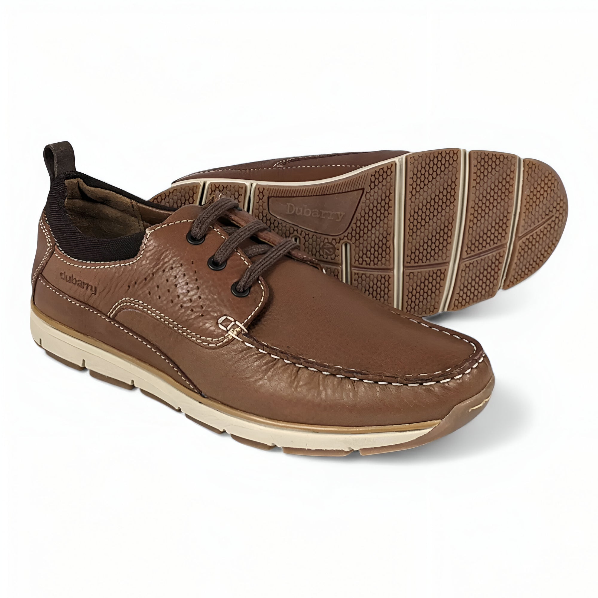 Brown Casual Shoes with Dark Brown Laces - Dubarry Matthew