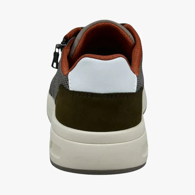 Bugatti Men’s Beige Mesh Zip Sneakers with EVA Ultralight Sole - Leavys Shoes