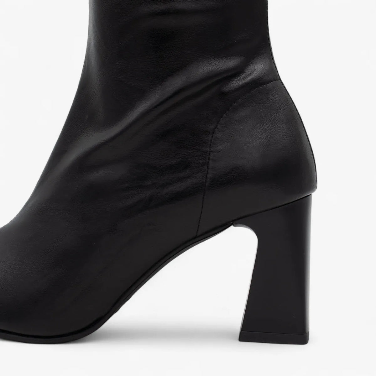 Miss Elastic Malori Knee-High Stretch Boots – Black