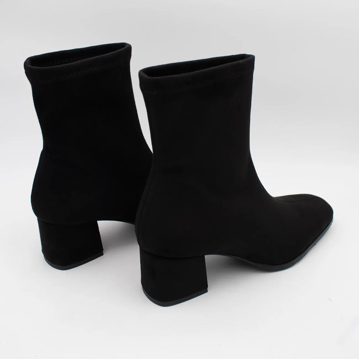 Miss Elastic 78330/AE-05 Stretch Sock Ankle Boots – Black