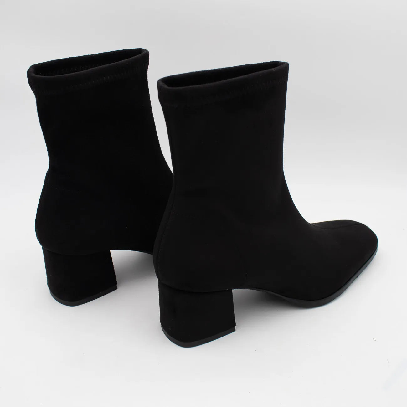 Miss Elastic 78330/AE-05 Stretch Sock Ankle Boots – Black