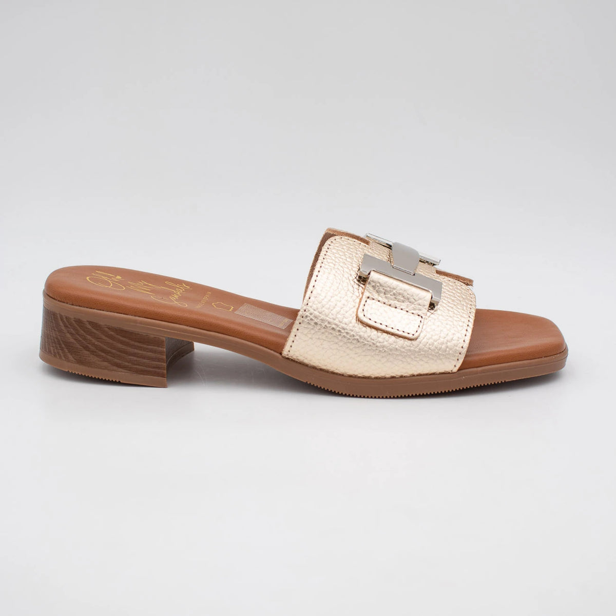 OH! My Sandals Champagne Sandal (Block Heel) – 5890