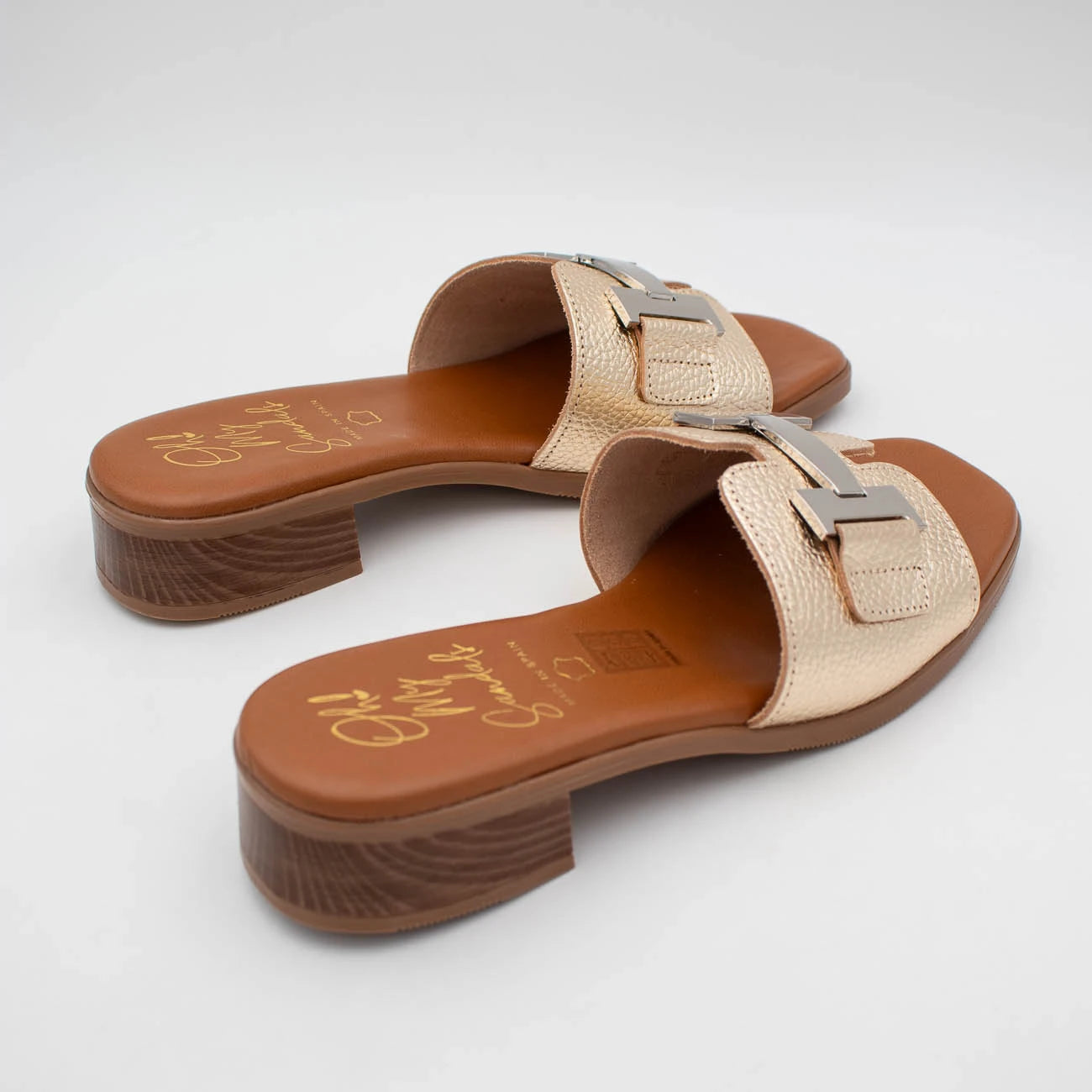 OH! My Sandals Champagne Sandal (Block Heel) – 5890