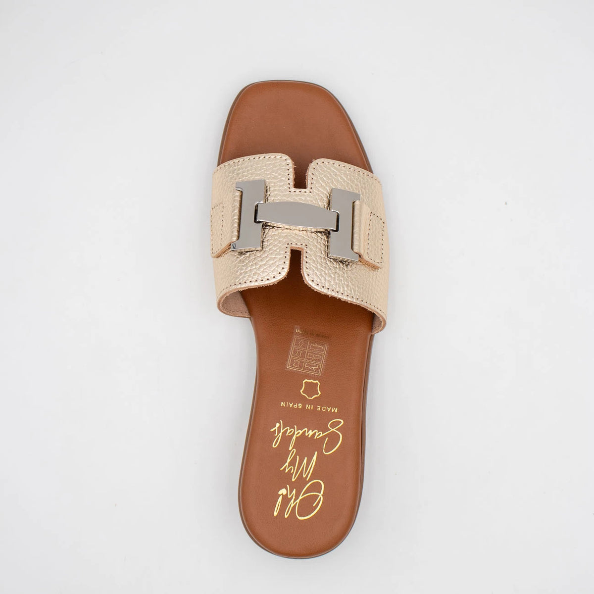 OH! My Sandals Champagne Sandal (Block Heel) – 5890