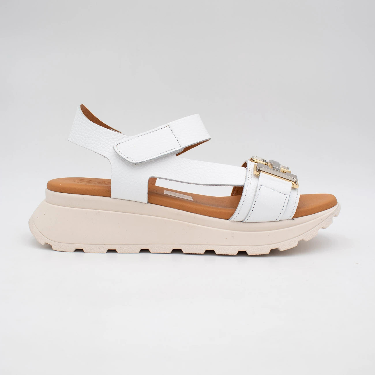 OH! My Sandals White Sandal (Platform Sole) – 5953