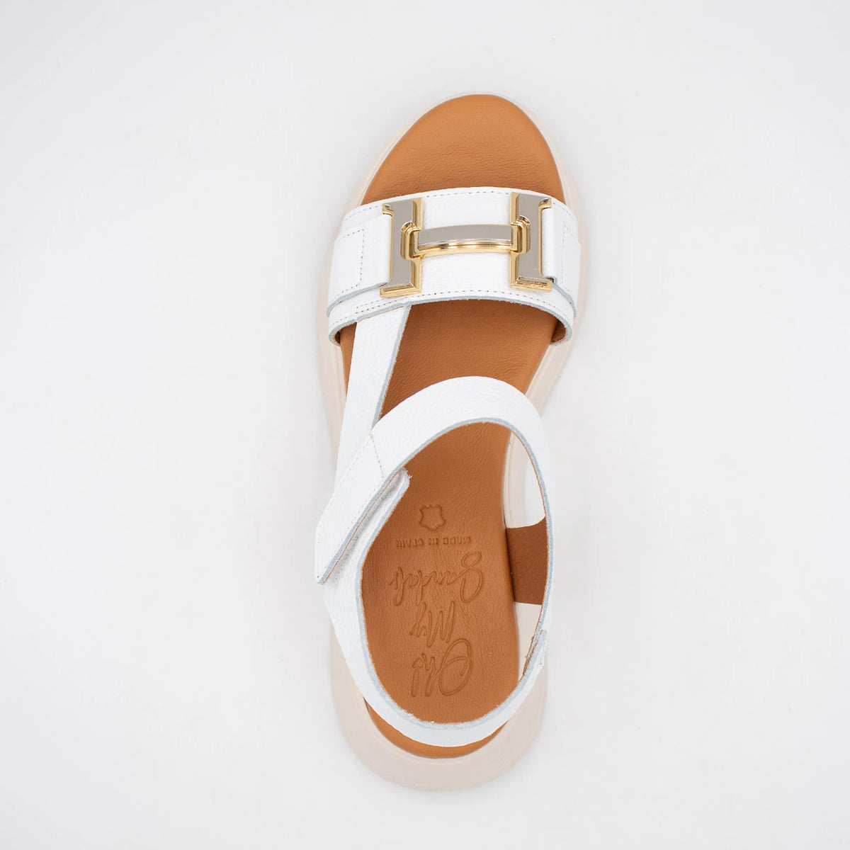 OH! My Sandals White Sandal (Platform Sole) – 5953