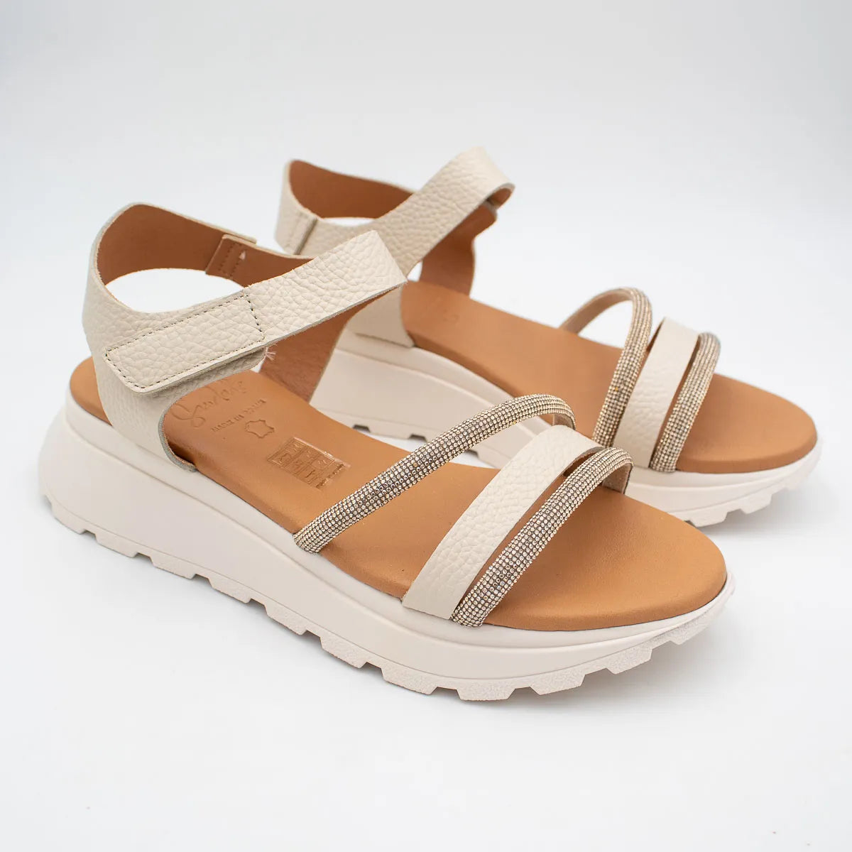 OH! My Sandals Ivory Sandal (Platform Sole) – 5956