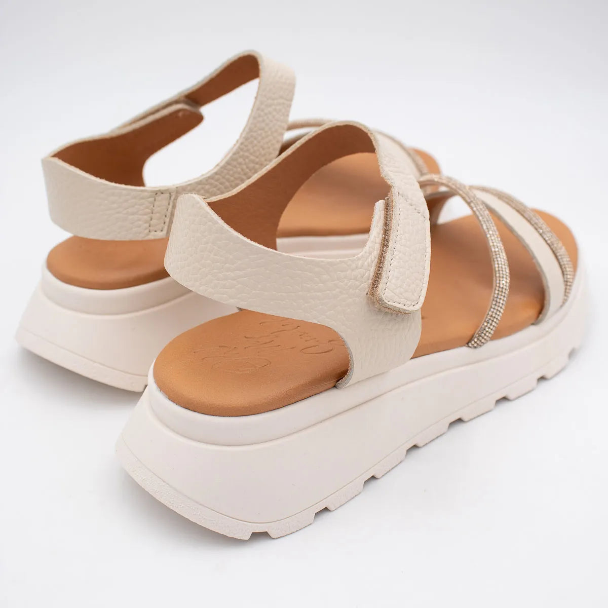 OH! My Sandals Ivory Sandal (Platform Sole) – 5956