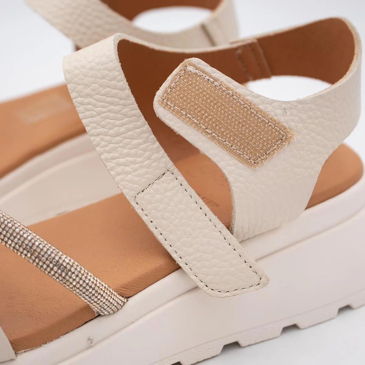 OH! My Sandals Ivory Sandal (Platform Sole) – 5956
