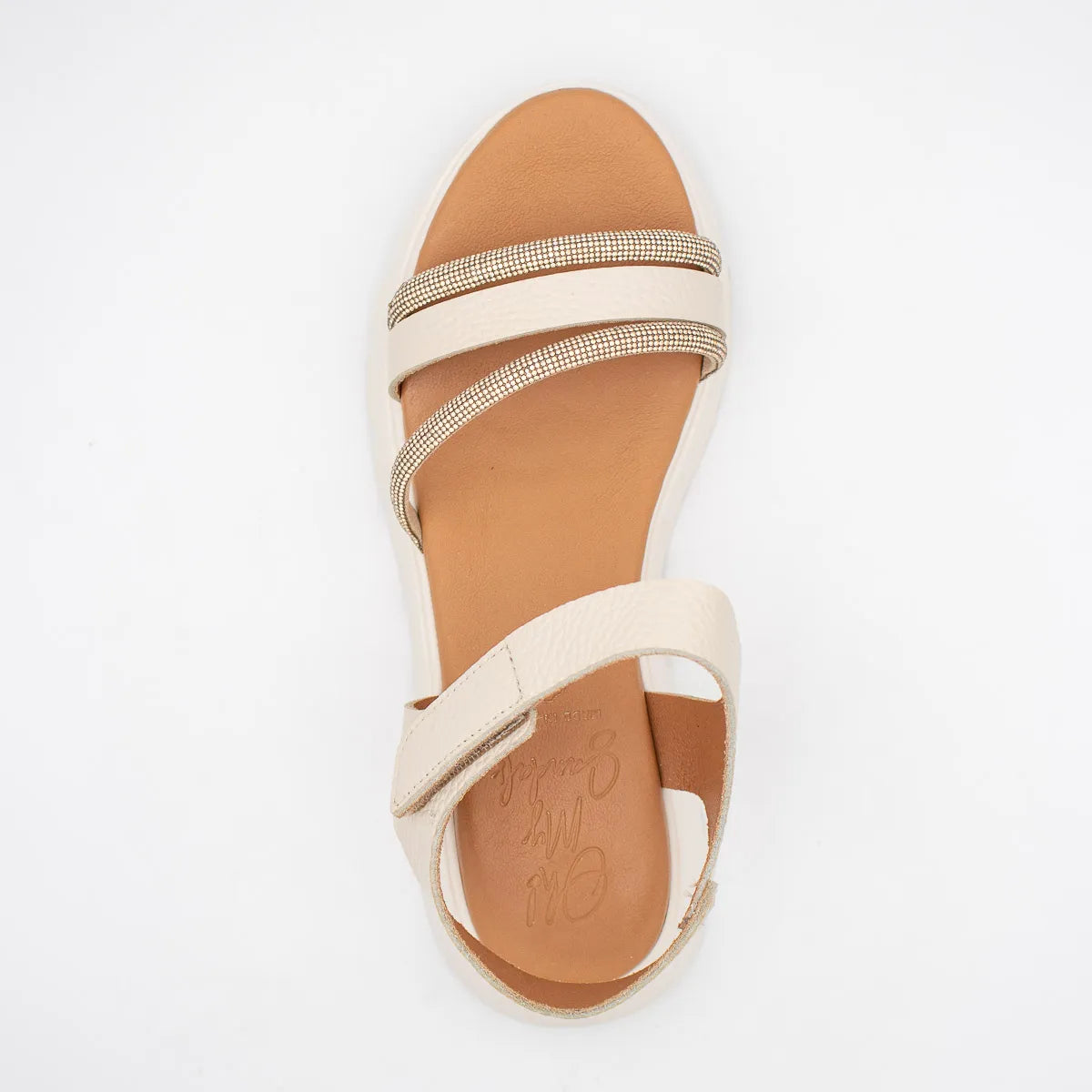 OH! My Sandals Ivory Sandal (Platform Sole) – 5956