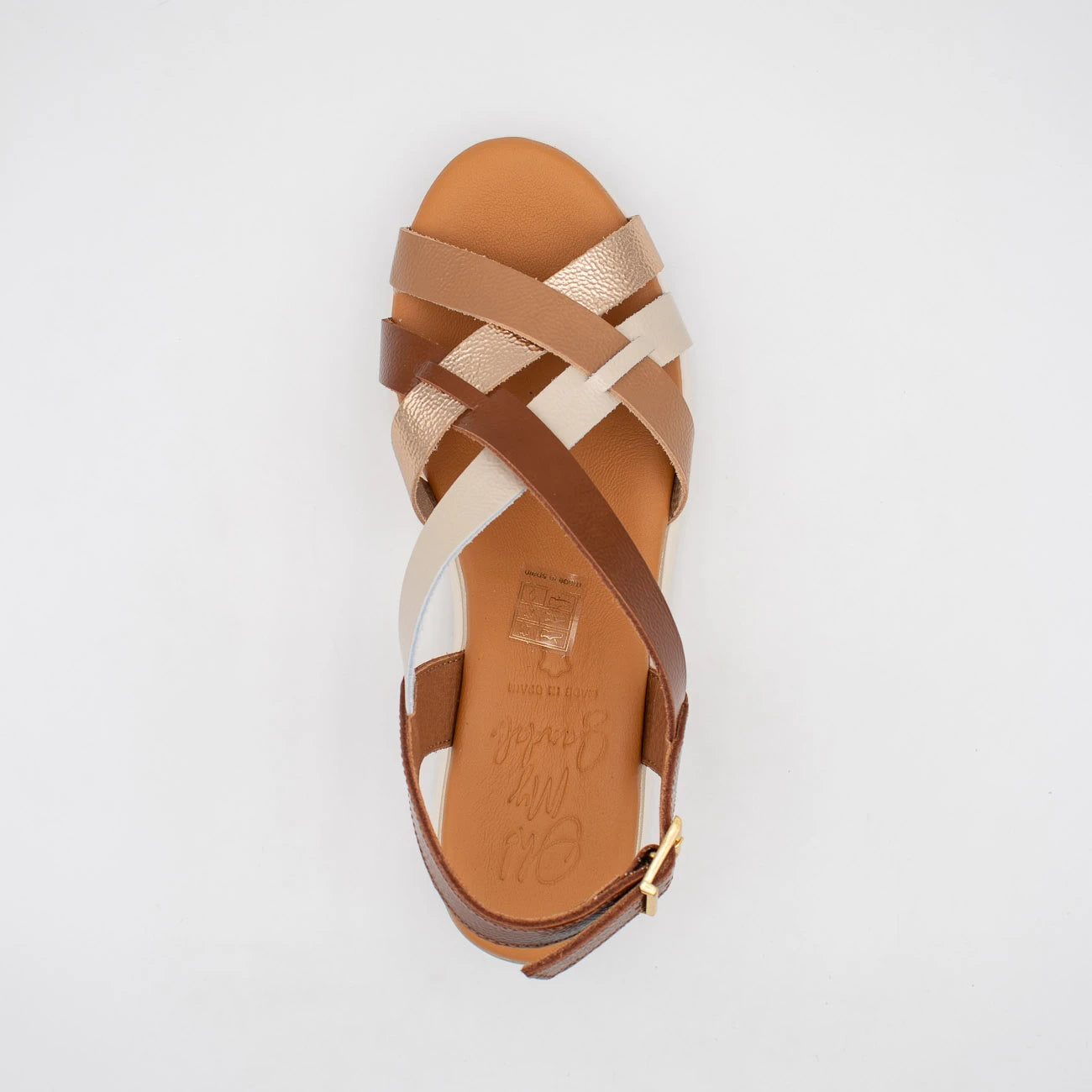 OH! My Sandals Tan Multi Sandal (Buckle Fastening) – 5960