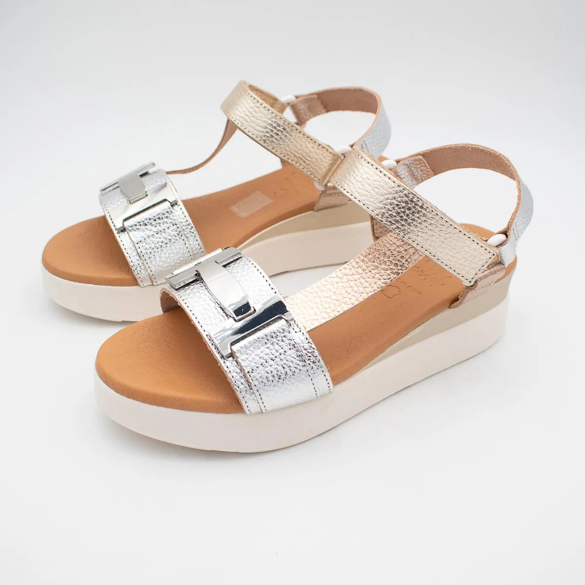OH! My Sandals Silver Multi Sandal (Platform Sole) – 5961