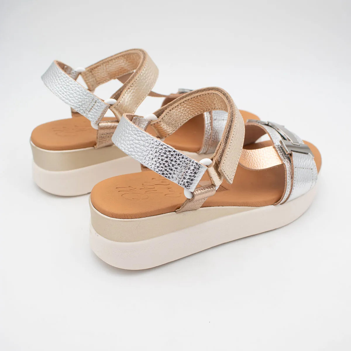 OH! My Sandals Silver Multi Sandal (Platform Sole) – 5961