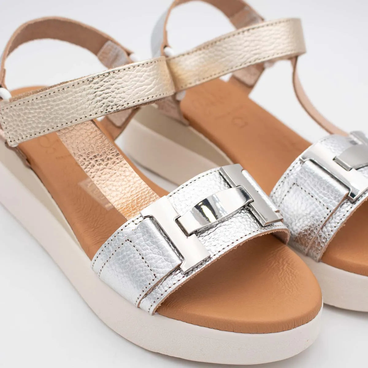 OH! My Sandals Silver Multi Sandal (Platform Sole) – 5961