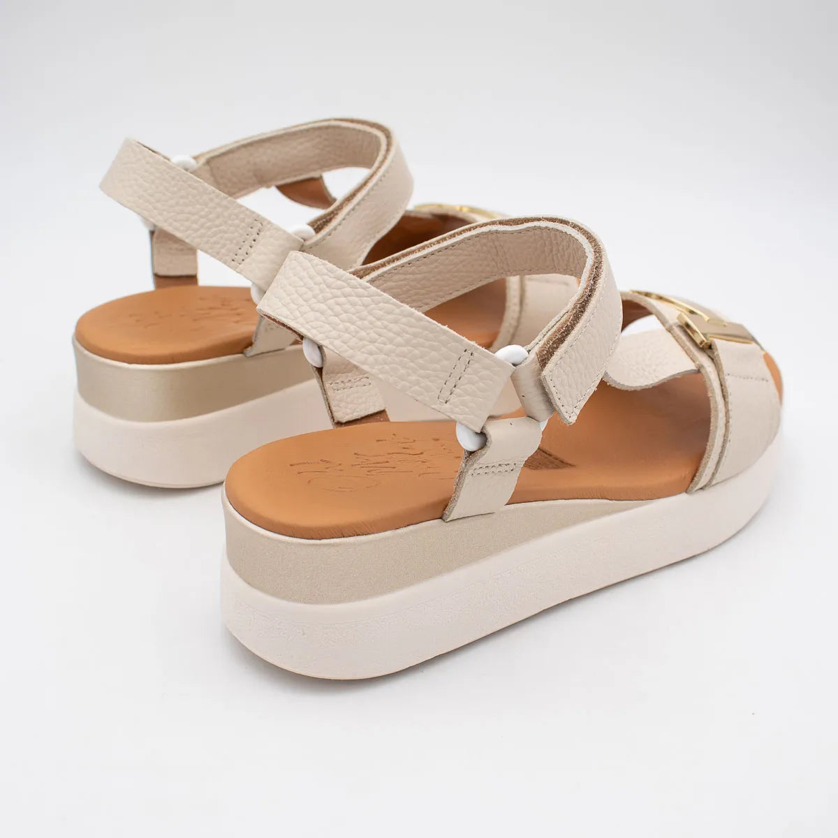 OH! My Sandals Ivory Sandal (Platform Sole) – 5961