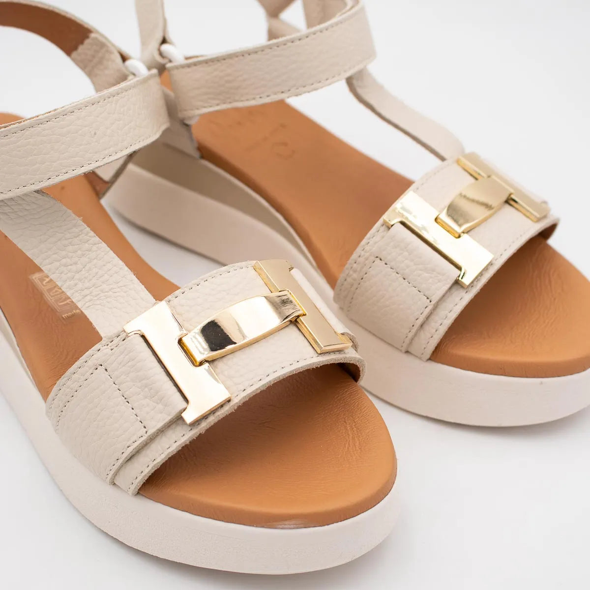 OH! My Sandals Ivory Sandal (Platform Sole) – 5961