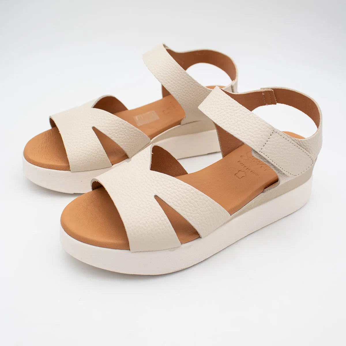 OH! My Sandals Ivory Sandal (Platform Sole) – 5963
