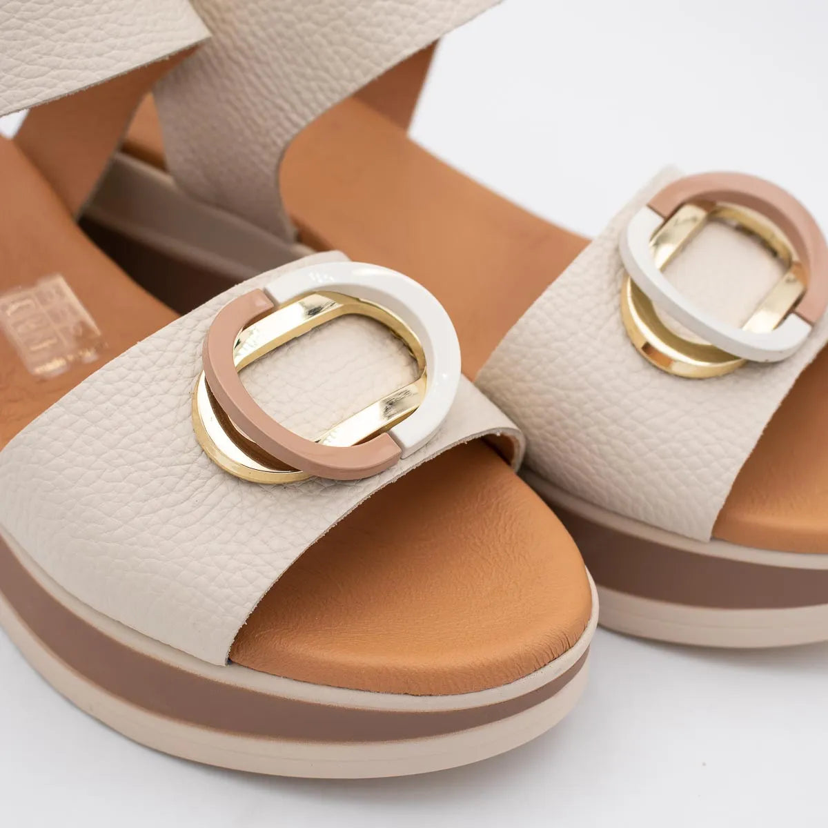 OH! My Sandals Ivory Sandal (Platform Sole) – 5974