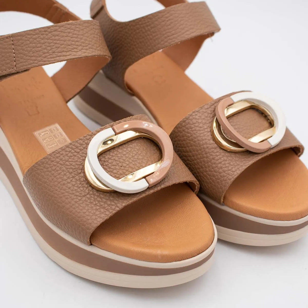 OH! My Sandals Taupe Sandal (Platform Sole) – 5974