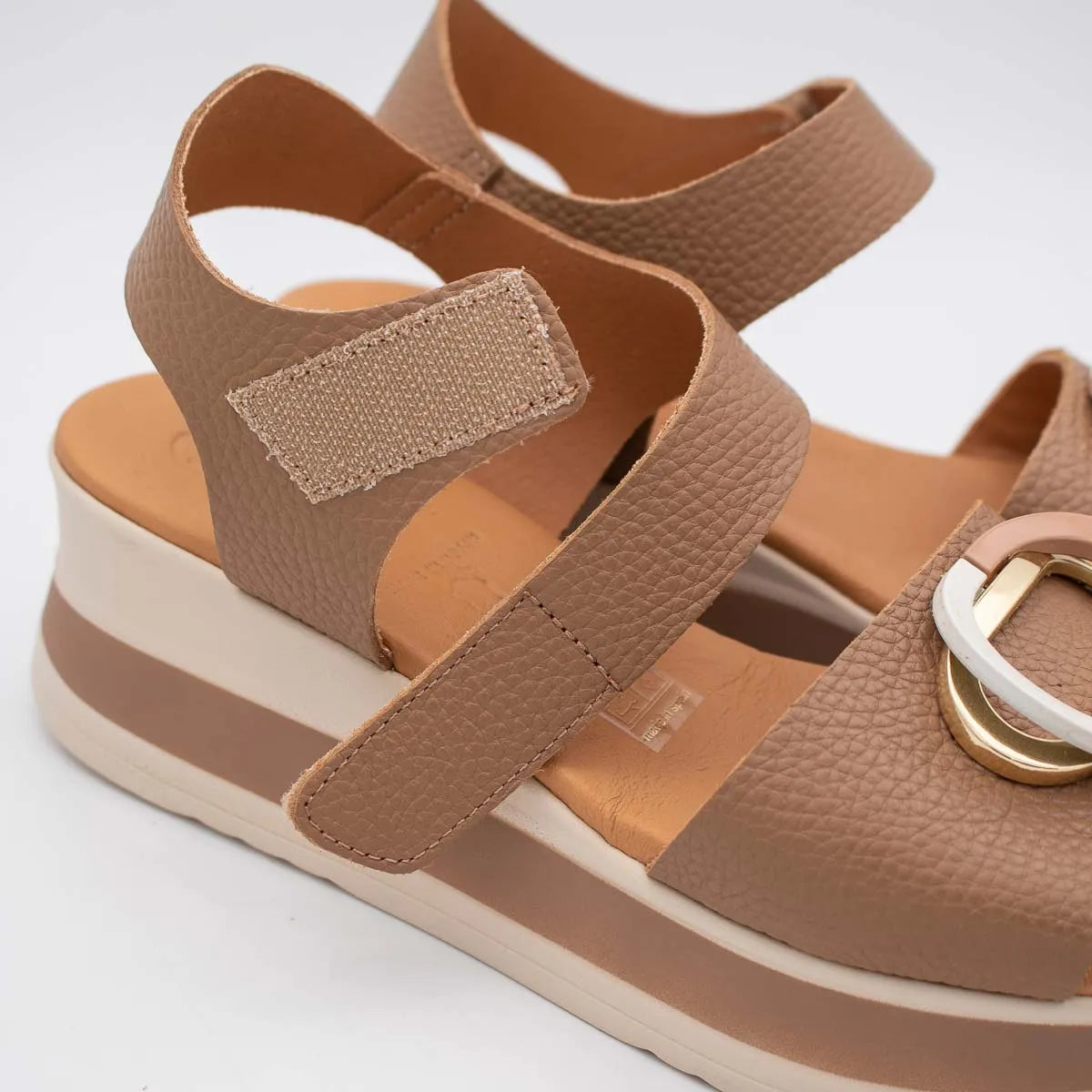 OH! My Sandals Taupe Sandal (Platform Sole) – 5974