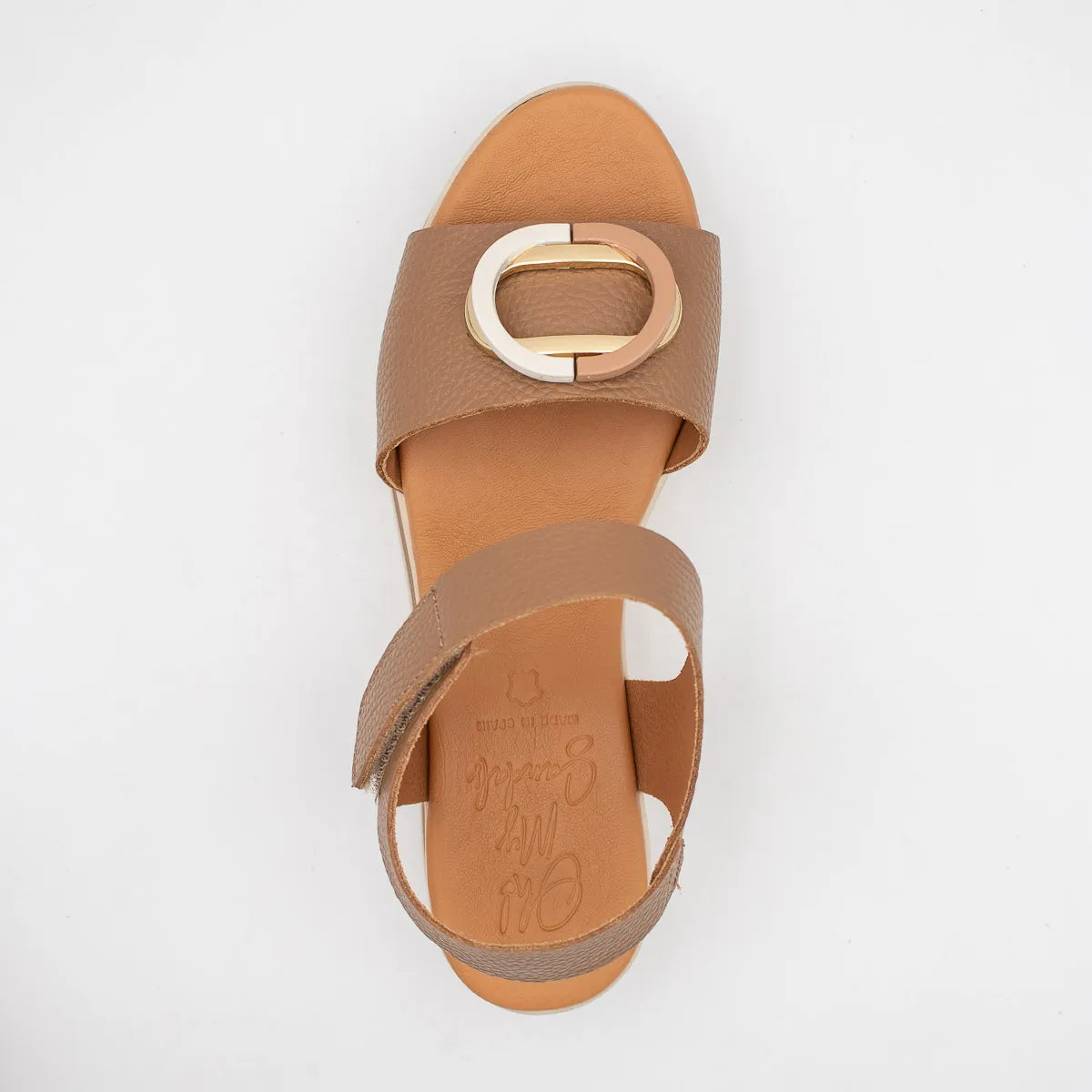OH! My Sandals Taupe Sandal (Platform Sole) – 5974