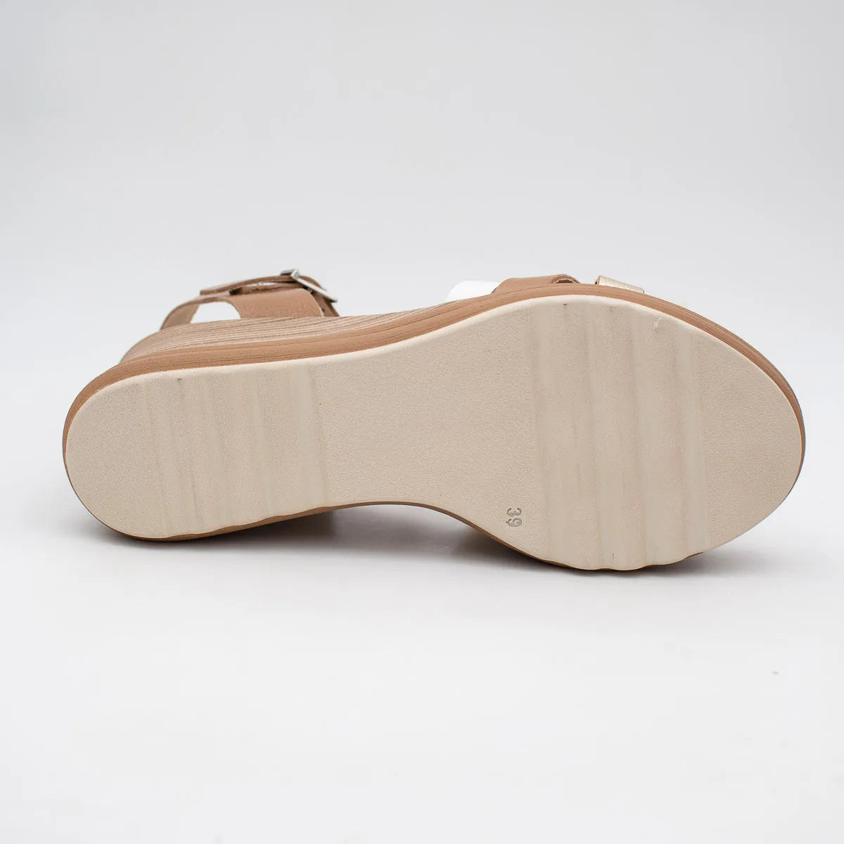 OH! My Sandals Taupe Multi Sandal (Buckle Fastening) – 6004