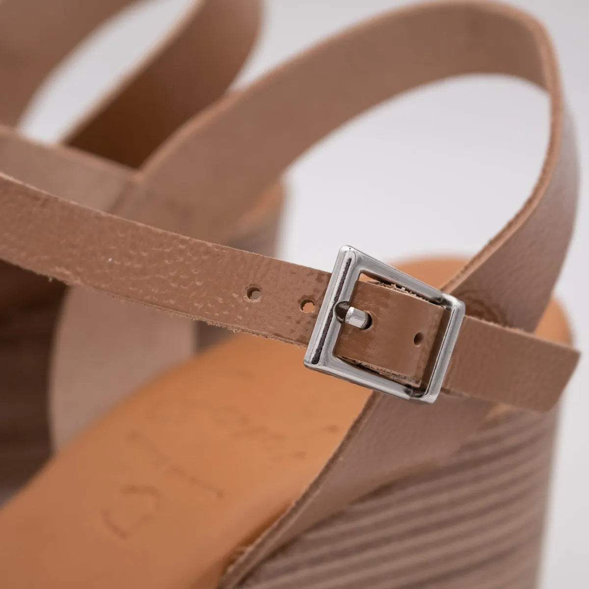 OH! My Sandals Taupe Multi Sandal (Buckle Fastening) – 6004