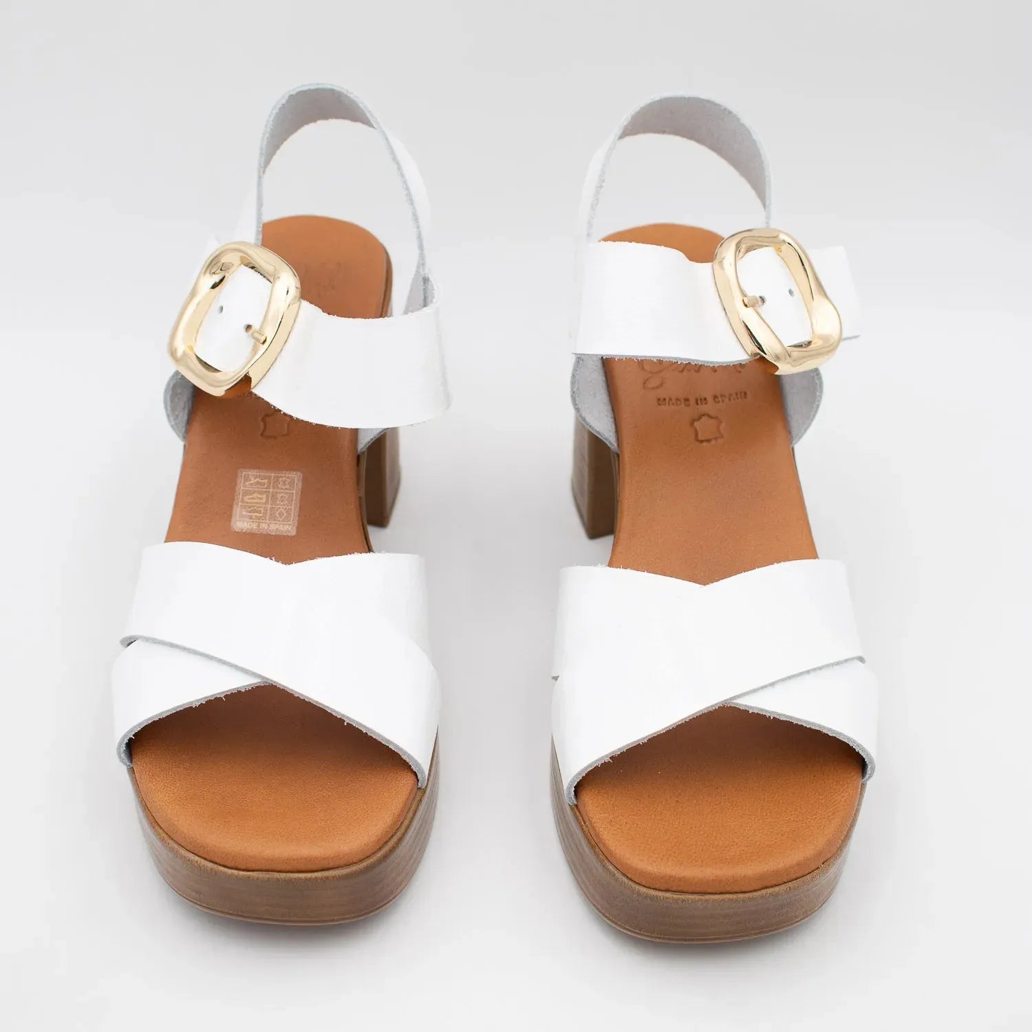 Oh! My Sandals White Platform Heel – Modern Elegance with Retro Roots - Leavys Shoes