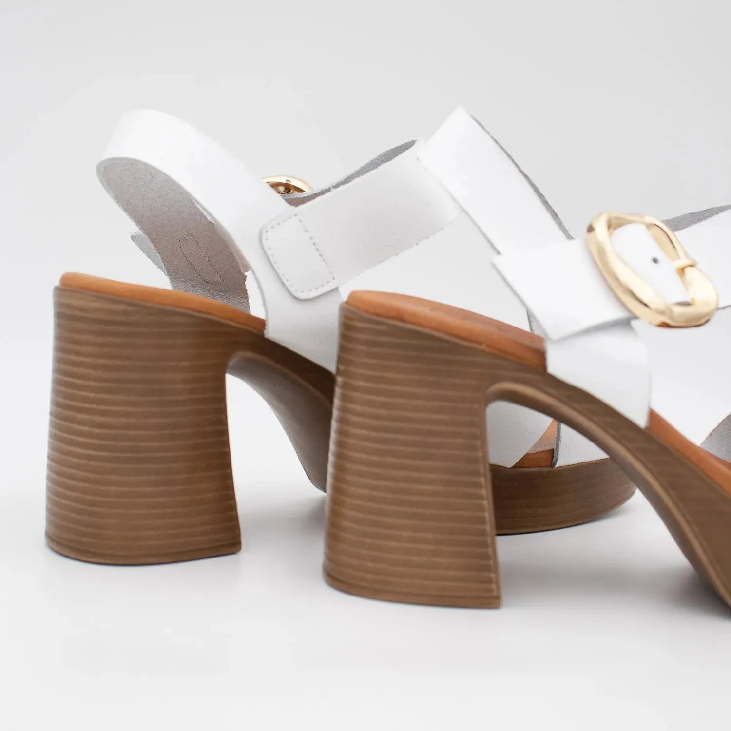 Oh! My Sandals White Platform Heel – Modern Elegance with Retro Roots - Leavys Shoes