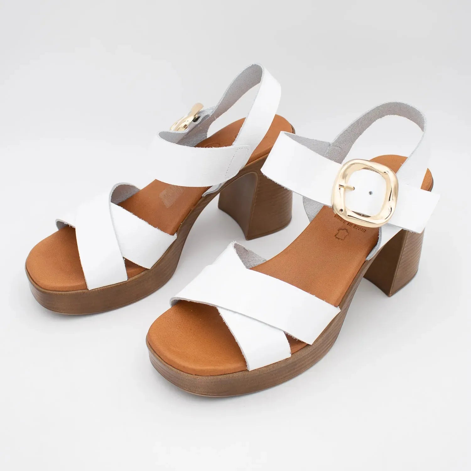 Oh! My Sandals White Platform Heel – Modern Elegance with Retro Roots