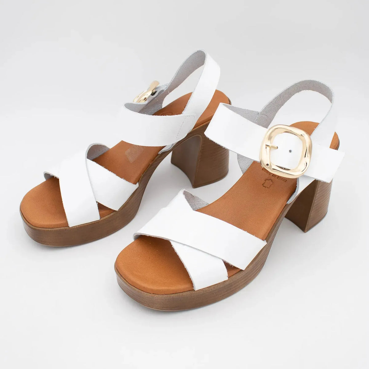 Oh! My Sandals White Platform Heel – Modern Elegance with Retro Roots - Leavys Shoes