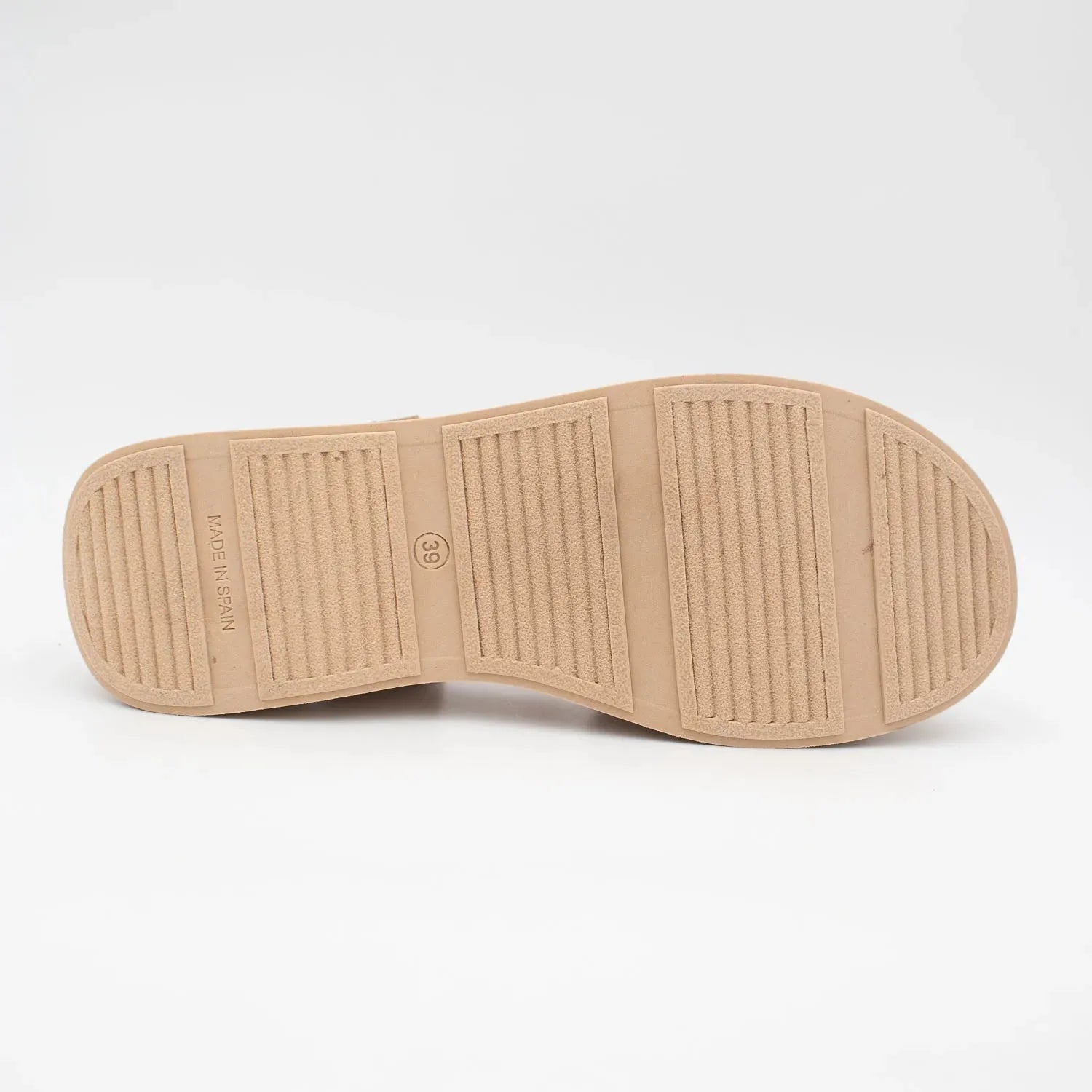 Oh! My Sandals Tan Leather Platform Sandals 5680